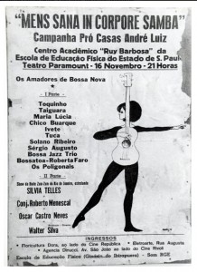 Cartaz do primeiro show com participação de Toquinho (Teatro Paramount) (1964)